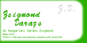 zsigmond darazs business card